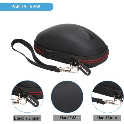L EVA Hard Case for Logitech M720 Triathalon Multi-Device Wireless Mouse / Microsoft Bluetooth Ergonomic Mouse - Travel Protective Carrying Storage