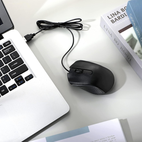 30 Pcs USB Wired Mouse Computer 3 Button Mice Bulk Corded USB Mouse for PC Desktop Laptop Computer Office School Home Classroom Supplies