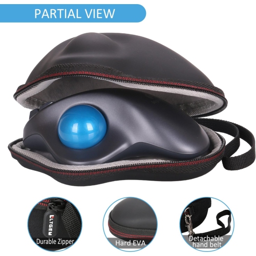 L EVA Hard Protective Case Travel Carrying Storage Bag for Logitech M570 Wireless Trackball