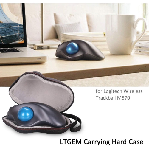 L EVA Hard Protective Case Travel Carrying Storage Bag for Logitech M570 Wireless Trackball