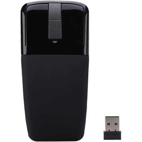 Portable Mouse,Wireless Arc Mouse Touch Thin Portable Folding Optical Mouse Receiver