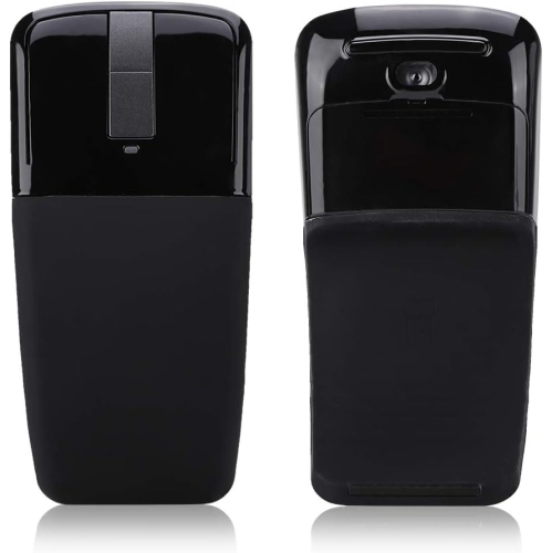 Portable Mouse,Wireless Arc Mouse Touch Thin Portable Folding Optical Mouse Receiver