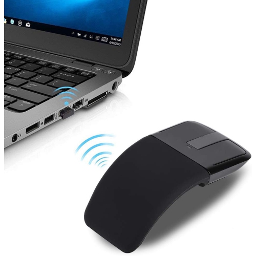 Portable Mouse,Wireless Arc Mouse Touch Thin Portable Folding Optical Mouse Receiver