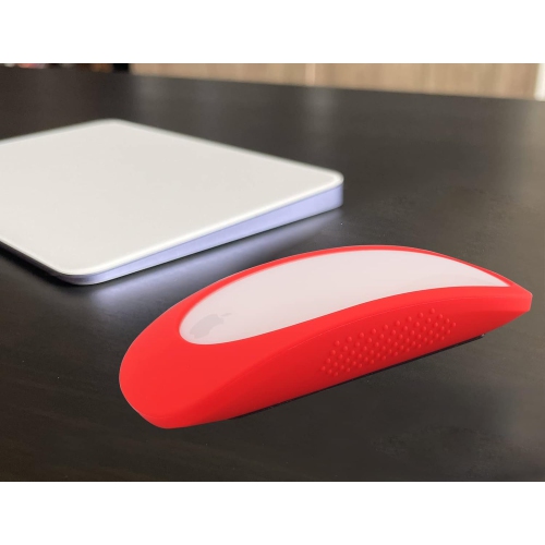 Silicone Mouse Cover for Magic Mouse I&II, iMac Mouse Cover Case Mouse 2 Skin,Anti-Drop Mouse Glove(Pink)