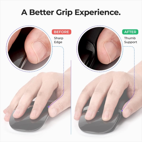 A Mouse Grip - Compatible with Magic Mouse 2 - Perfect Accessories for Ergonomic Grip, Increase Comfort and Full Control - Extra Protection for The