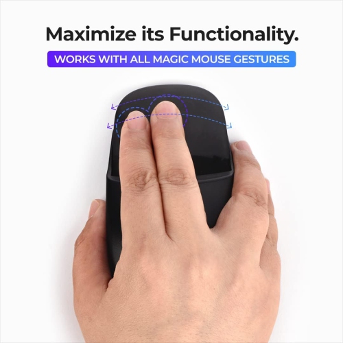 A Mouse Grip - Compatible with Magic Mouse 2 - Perfect Accessories for Ergonomic Grip, Increase Comfort and Full Control - Extra Protection for The