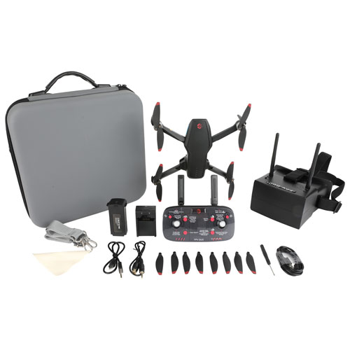 Vivitar FPV Duo RC Plane / Toy Drone with Camera & Controller - Black - Only at Best Buy