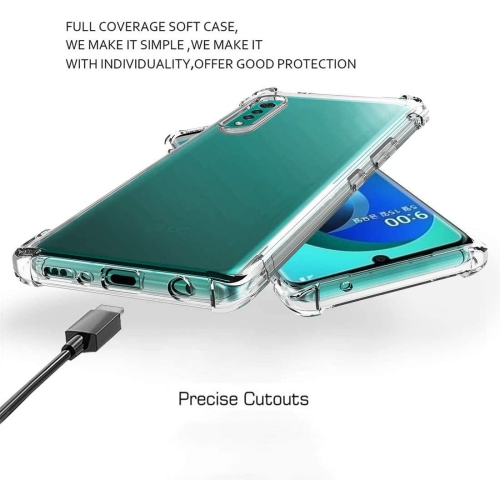 Case for LG Velvet 5G/4G Case with Tempered Glass Screen Protector, Flexible TPU Phone Case, Anti-Yellowing, Anti-Scratch, 9H Hardness