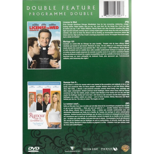 License to Wed / Rumour Has It dvd