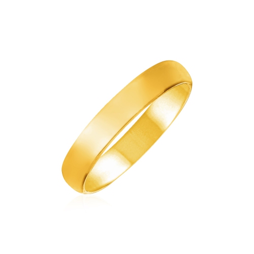 AVERA GROUP  14K Gold 4MM Comfort Fit Wedding Band In Yellow