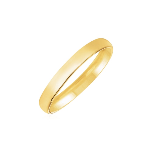 AVERA GROUP  14K Gold 3MM Comfort Fit Wedding Band In Yellow