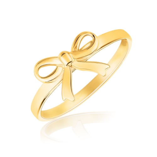 AVERA GROUP  14K Gold Bow Ring In Yellow