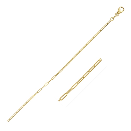 AVERA GROUP  14K Gold Fine Paperclip Chain (1.5Mm) In Yellow
