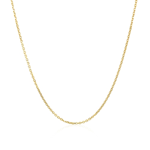 10k Yellow Gold Cable Chain 1.1mm