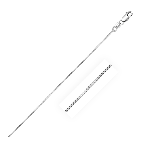 Image 1 de 4.. Chaîne à maillons carrés en or blanc 18k ct 0,6&nbsp;mm