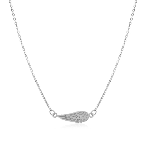 AVERA GROUP  14K Gold Angel Wing Necklace In White
