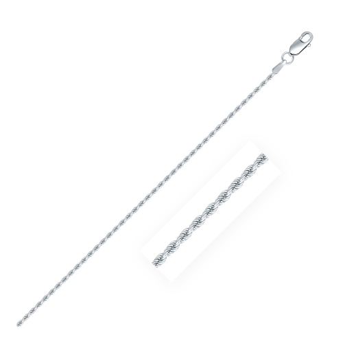 Image 1 of 4.. Sterling Silver 1.4mm Diamond Cut Rope Style Chain