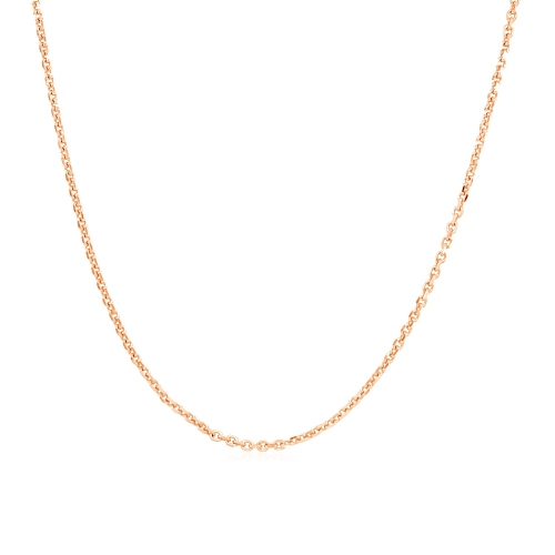 Chaîne câble ajustable en or rose de 14K ct 0,9&nbsp;mm