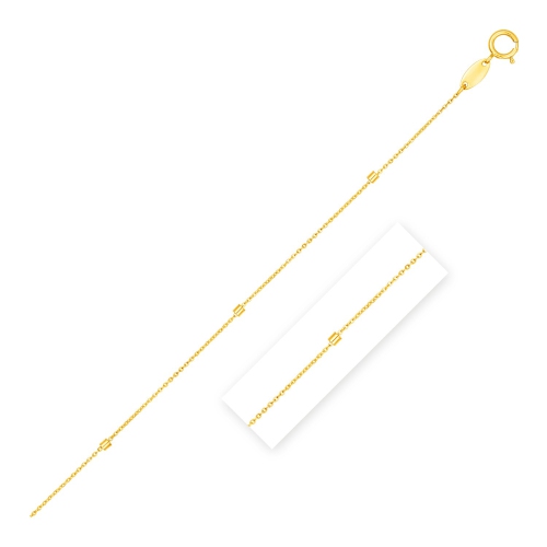 Image 1 de 6.. Chaîne à pendentif en or jaune 14k ct à maillons en perles