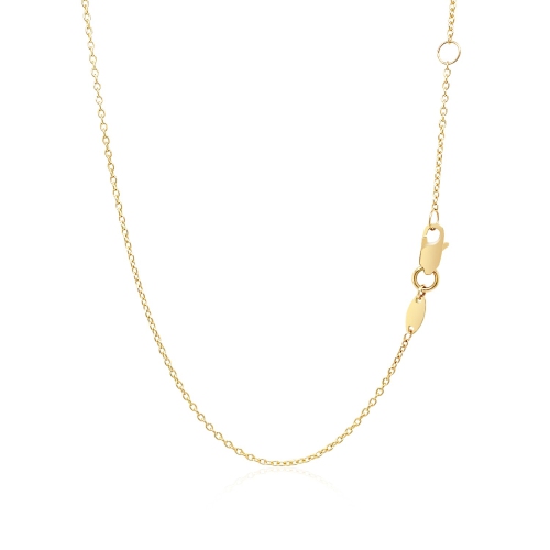 Collier horizontal lisse en or jaune 14K ct avec barre horizontale