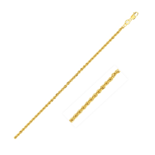 Image 1 de 6.. Chaîne torsadée légère en or jaune 14k ct d'2,0&nbsp;mm
