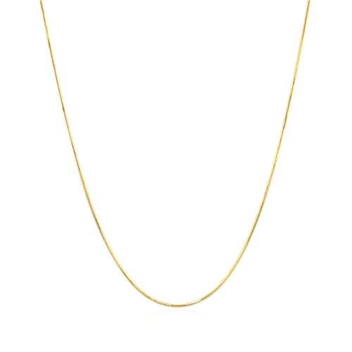 Chaîne serpentine ronde en or jaune 14K ct 0,7&nbsp;mm