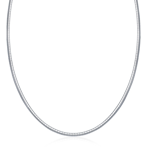 AVERA GROUP  Sterling Classic Omega Chain Necklace (3.0Mm) In Silver