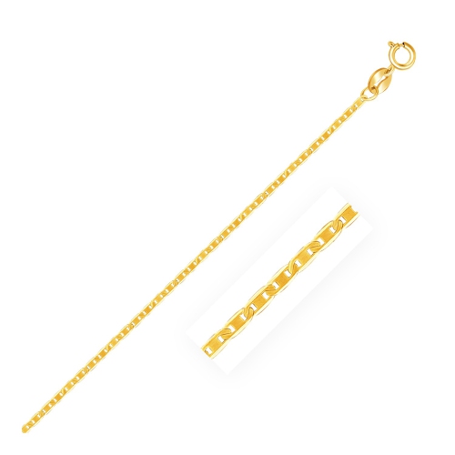 Image 1 of 2.. 14k Yellow Gold Mariner Link Chain 1.2mm