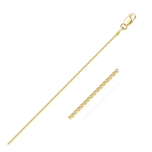 Image 1 de 5.. Chaîne à mailles rondes en or jaune 14K ct à taille diamant 1,0&nbsp;mm