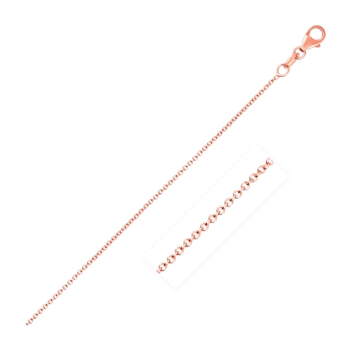 Image 1 de 4.. Chaîne 1,1&nbsp;mm à maillons ronds en or rose 14K ct