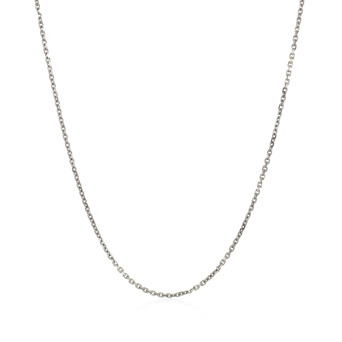 Chaîne câble 1,1&nbsp;mm en or blanc 18k ct