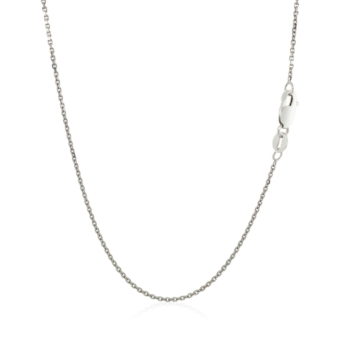 Chaîne câble 1,1&nbsp;mm en or blanc 18k ct