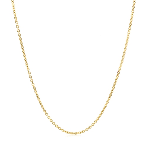 Chaîne 1,3 mm à maillons ronds en or jaune 14K ct