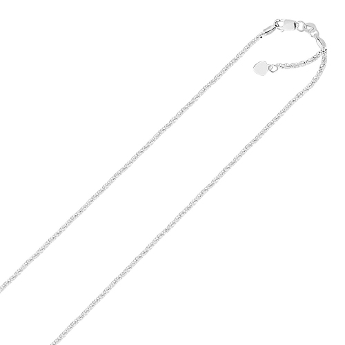 AVERA GROUP  Sterling 1.5MM Adjustable Sparkle Chain In Silver