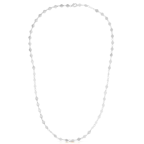 AVERA GROUP  14K Gold Necklace With Polished Circles In White