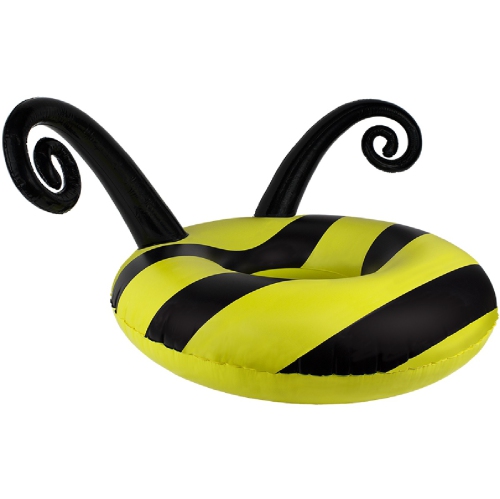 Black and Yellow Bumblebee Swimming Pool Party Inner Tube, 48-Inch