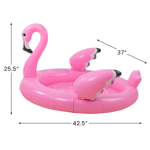 Inflatable Flamingo Children's Swimming Pool - 42.5" - Pink