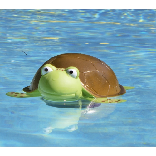 Green and Brown Floating Turtle Swimming Pool Chlorine Dispenser