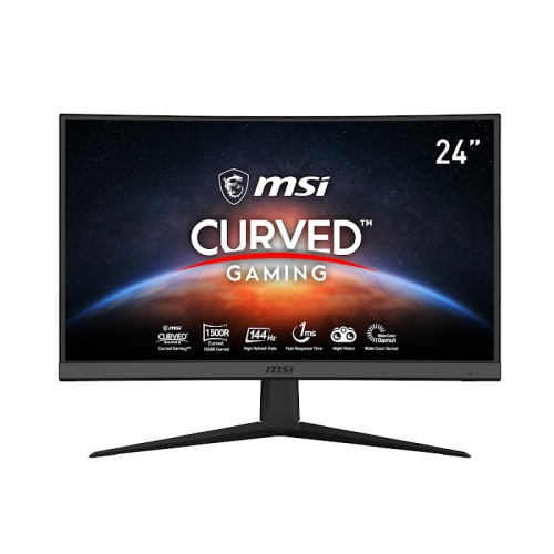 Moniteur de jeu incurvé 1500R Hz 24 po de MSI, 180&nbsp;Hz, 1&nbsp;ms, 1920 x 1080, 16:9 va, INCLINABLE, VESA, sans cadre synchronisation adaptative,