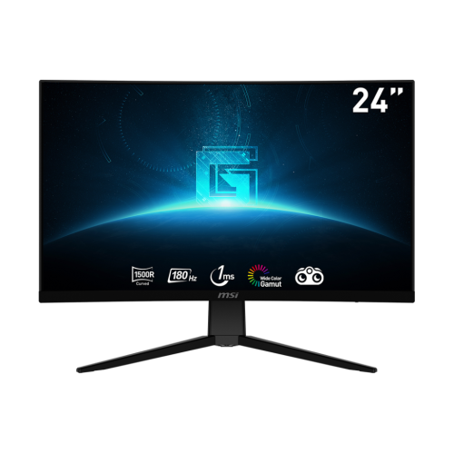 MSI - open box - 24" Curved 1500R Gaming Monitor, 180Hz, 1ms, 1920 x 1080, 16:9 VA, TILT, VESA, Frameless, Adaptive sync, G2422C