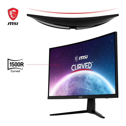 MSI - open box - 24" Curved 1500R Gaming Monitor, 180Hz, 1ms, 1920 x 1080, 16:9 VA, TILT, VESA, Frameless, Adaptive sync, G2422C
