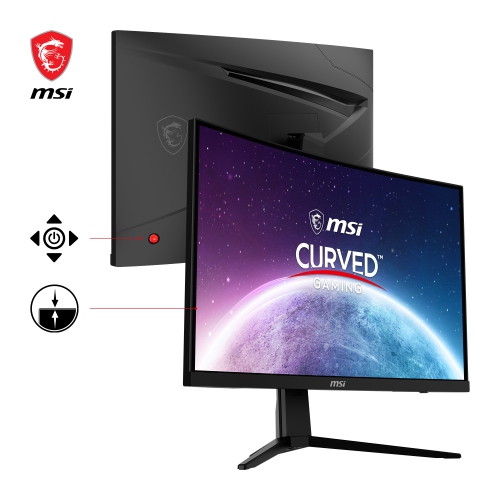 MSI - open box - 24" Curved 1500R Gaming Monitor, 180Hz, 1ms, 1920 x 1080, 16:9 VA, TILT, VESA, Frameless, Adaptive sync, G2422C