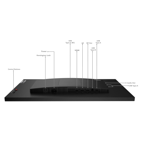Lenovo ThinkVision P27q-30 27 inch Monitor with ThinkVision MC60 Monitor webcam