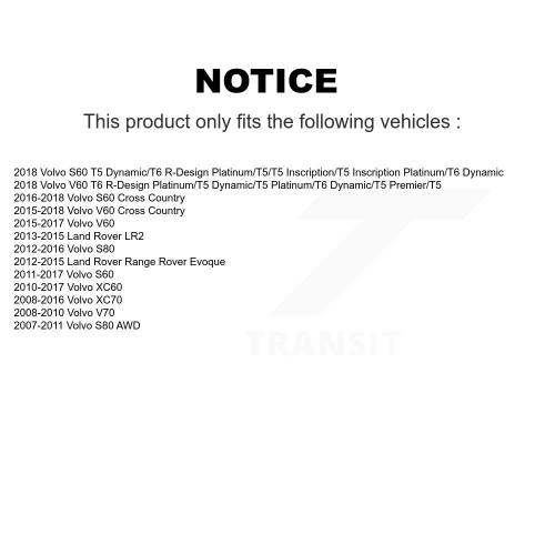 Rear Ceramic Disc Brake Pads CMX-D1307 For Volvo XC60 XC70 S60 Land Rover Range Evoque V60 S80 Cross