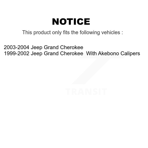 Front Semi-Metallic Disc Brake Pads SIM-945 For Jeep Grand Cherokee