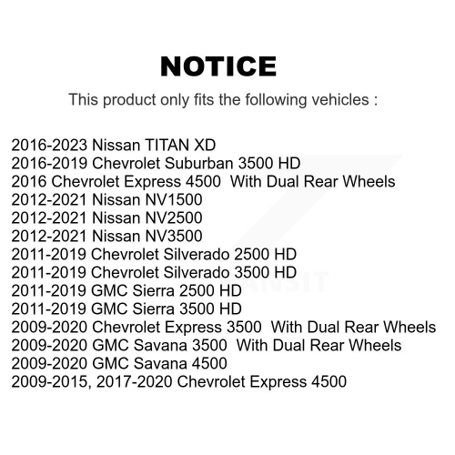 Ceramic Disc Brake Pads CMX-D1411 For GMC Chevrolet Sierra 2500 HD Silverado 3500 Savana Express XD
