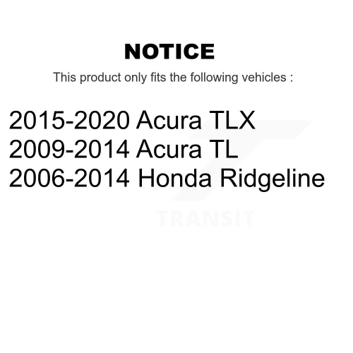 Front Semi-Metallic Disc Brake Pads PPF-D1584 For Acura Honda Ridgeline TLX TL