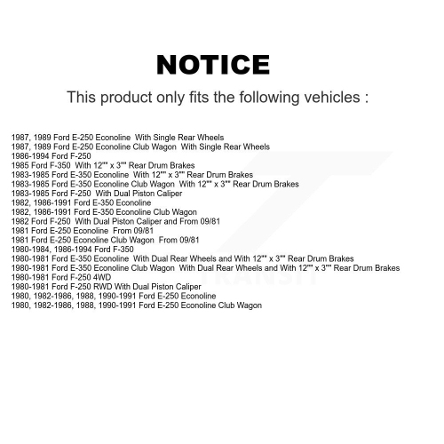 Front Semi-Metallic Disc Brake Pads SIM-120 For Ford F-250 E-350 Econoline F-350 E-250 Club Wagon