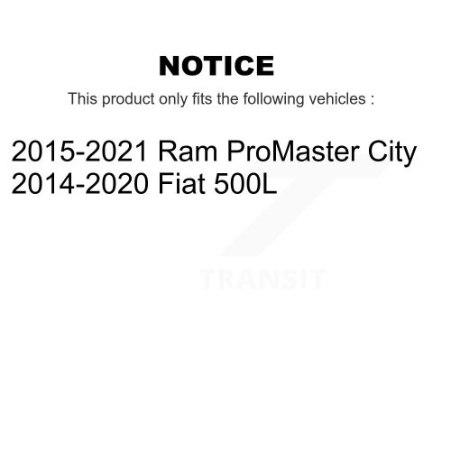 Plaquettes de frein à disque semi-métalliques avant SIM-1721 pour RAM Promaster City Fiat 500&nbsp;L