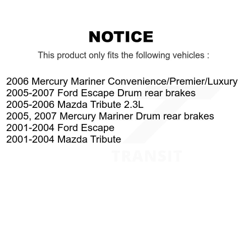 Front Semi-Metallic Disc Brake Pads SIM-843 For Ford Escape Mazda Tribute Mercury Mariner